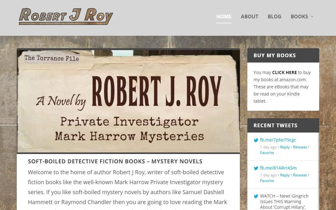 Author Robert J Roy