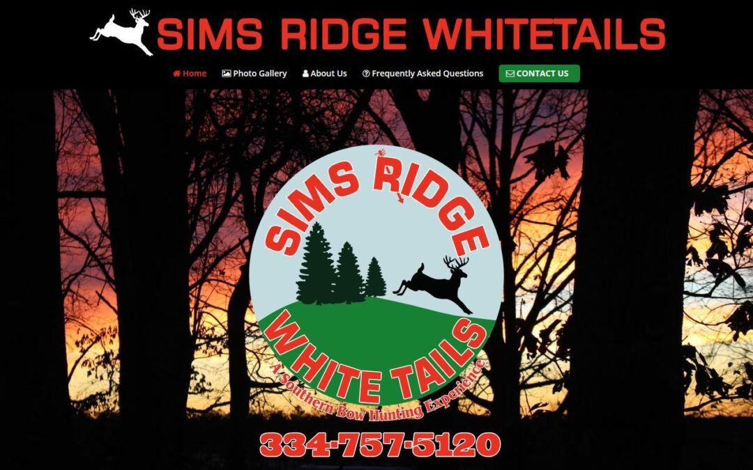 Sims Ridge Whitetails WordPress Website Design Project