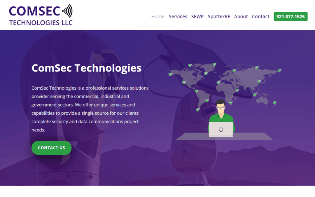 ComSec Technologies Florida Website Design Project