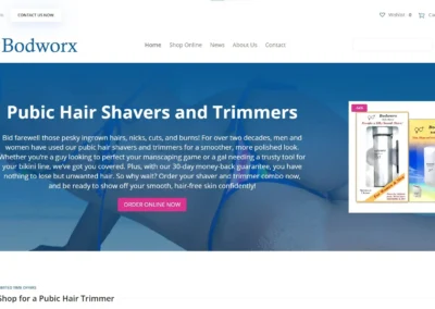 Bodworx Body Shaver WordPress Website Redesign Project